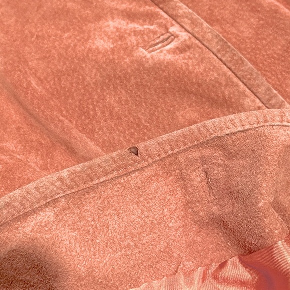 🧥🍊 STUDIO by LIZ CLAIBORNE Vintage Suede Blazer | Y2K Mango Minimalist Sz 12 - Picture 7 of 9